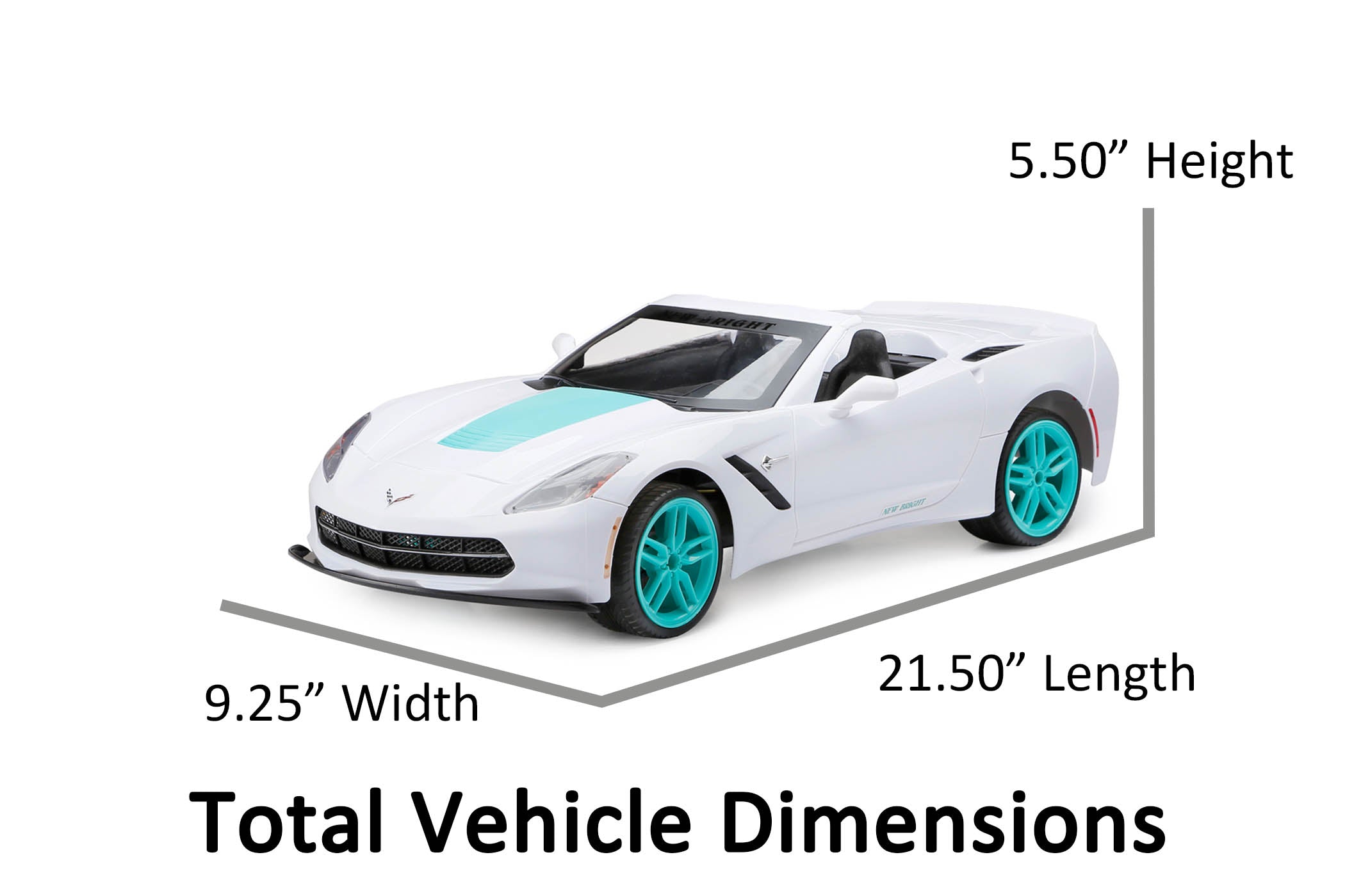 New Bright (1:8) Corvette Battery Radio Control Sports Car， 60816U-H