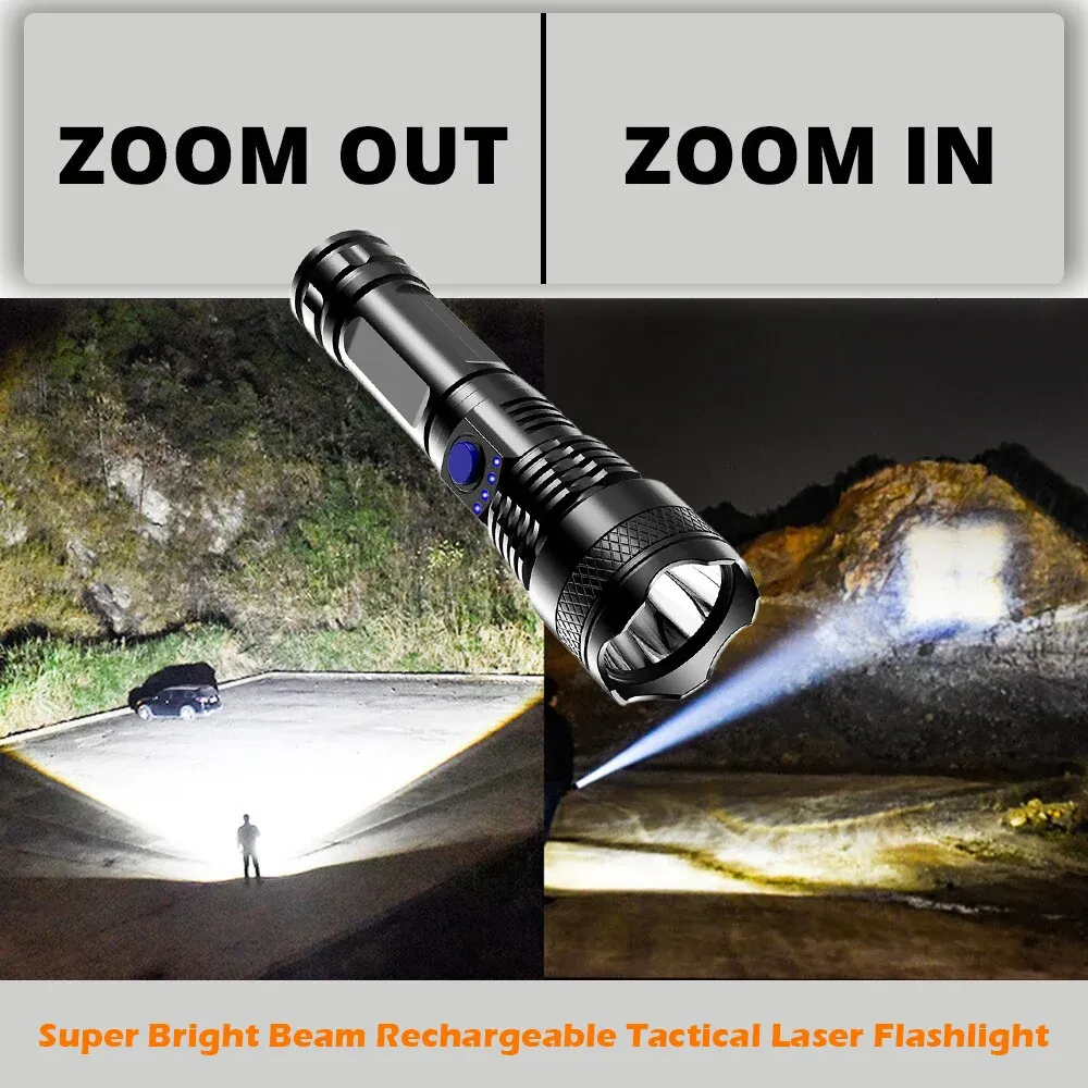🔥  Promotion- SAVE 48%🔥🔥LED Rechargeable Tactical Laser Flash