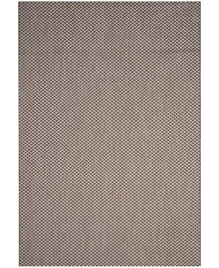 Safavieh Courtyard Light Brown and Light Gray 4' x 5'7
