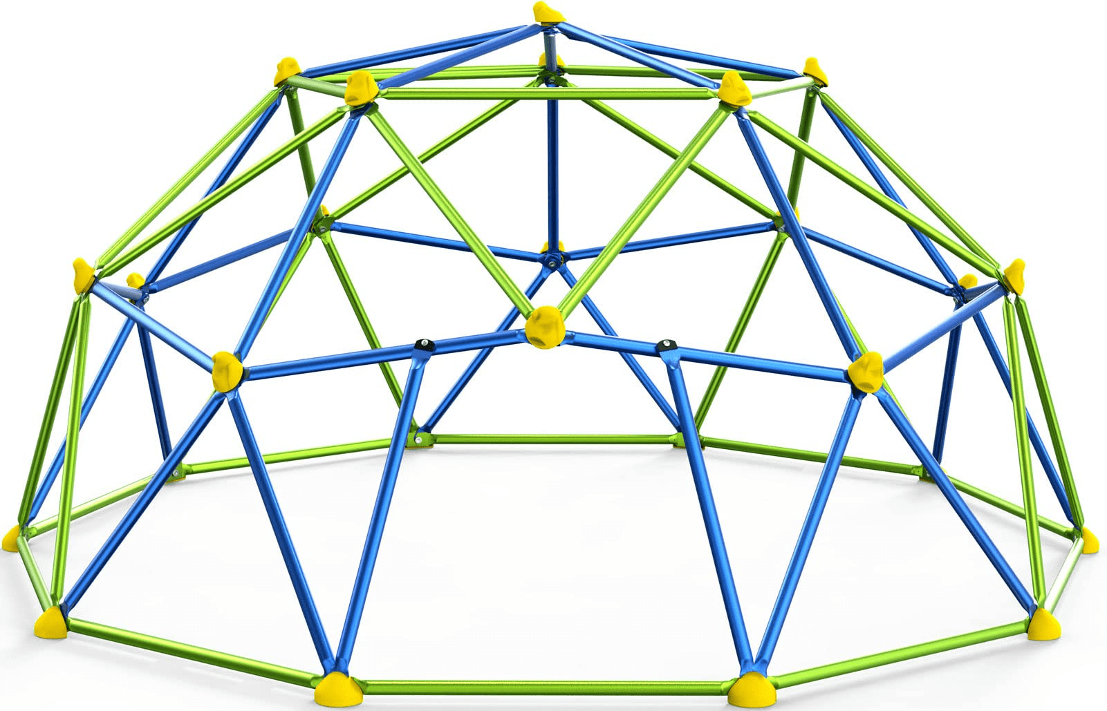 GIKPAL Climbing Dome， 10FT Dome Climber with Canopy Monkey Bars for Kids 3 to 10 Outdoor Play Equipment， Supports up to 1000lbs Jungle Gym， Anti-Rust， Easy Assembly， Gift for Kids - Blue+Green