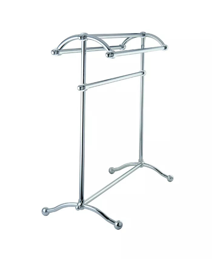 Kingston Brass Vintage Pedestal Towel Rack in Polished Chrome