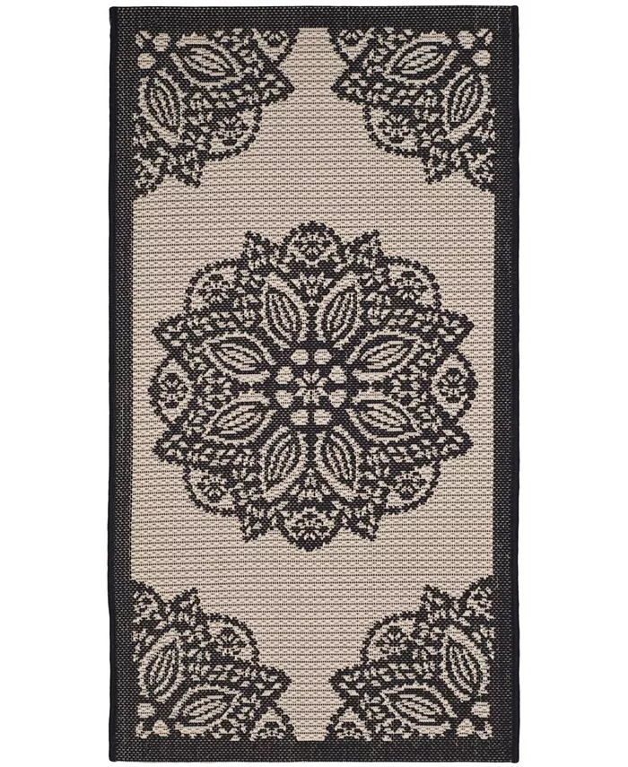 Safavieh Courtyard Beige and Black 2'7