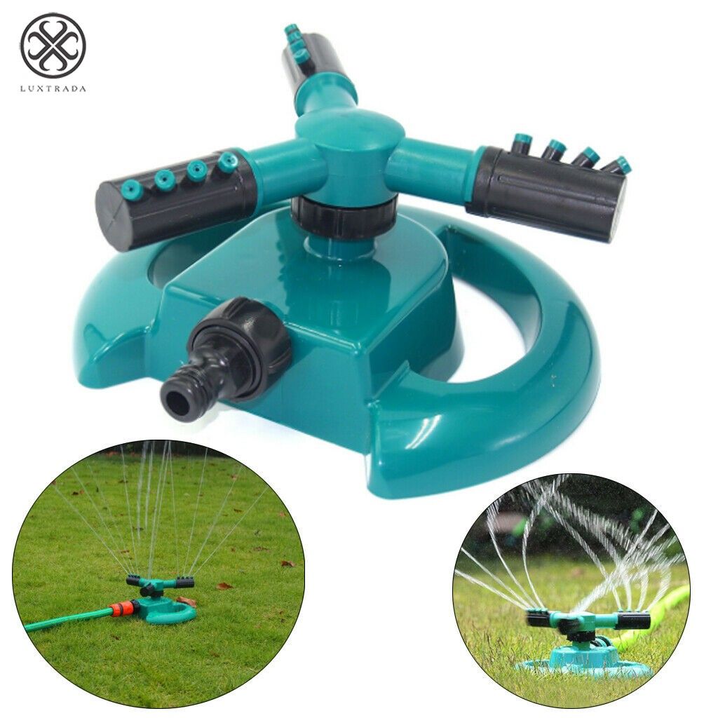 Luxtrada Sprinkler Lawn Watering Rotating System Water Hose Spray Grass Yard Care Garden