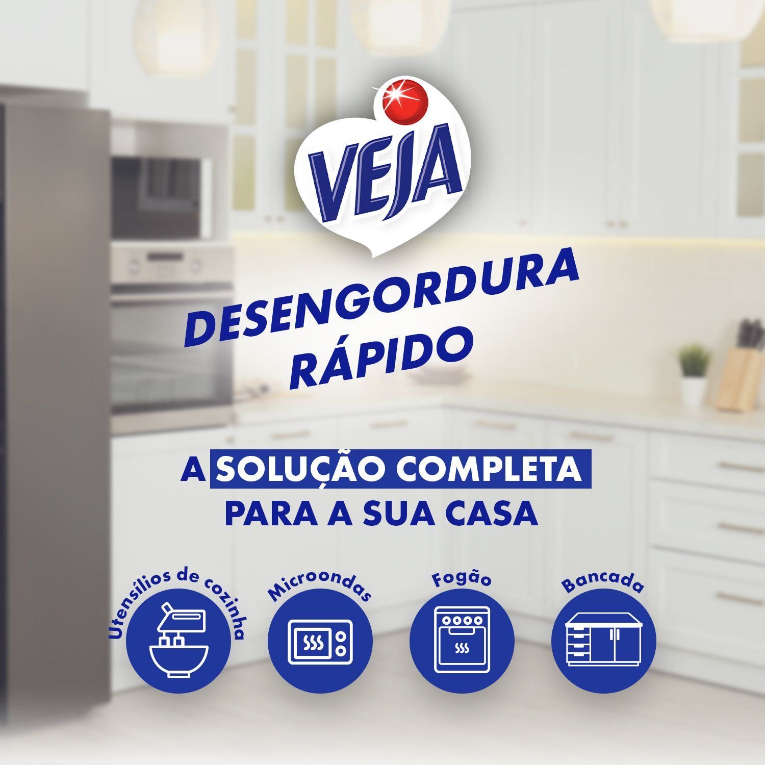 Veja Desengordura Rapido Limpador Lavanda Squeeze 500ml