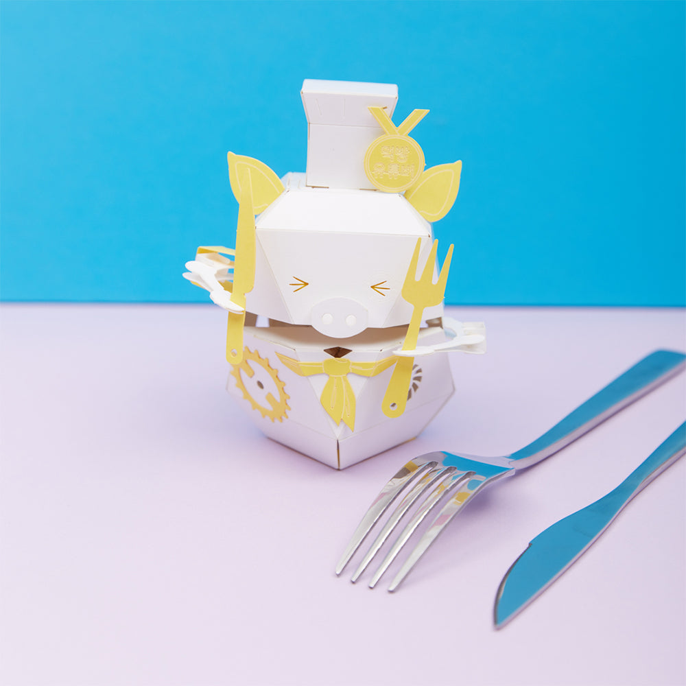 ROBOTRY Moving Paper Robots Making Kit， Chefu | CamandFollower - Learn Very Basic 5 Robot Mechanisms