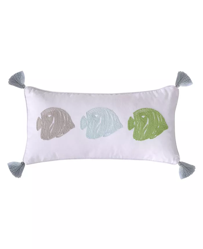 Levtex Deva Beach Fishes Decorative Pillow， 12