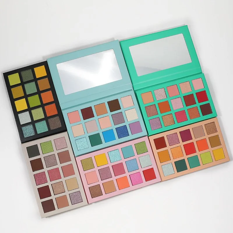 High Pigment Cosmetics Makeup No Logo Eye Makeup Eyeshadow Pallet Private Label 15 Colors Eyeshadow Palette