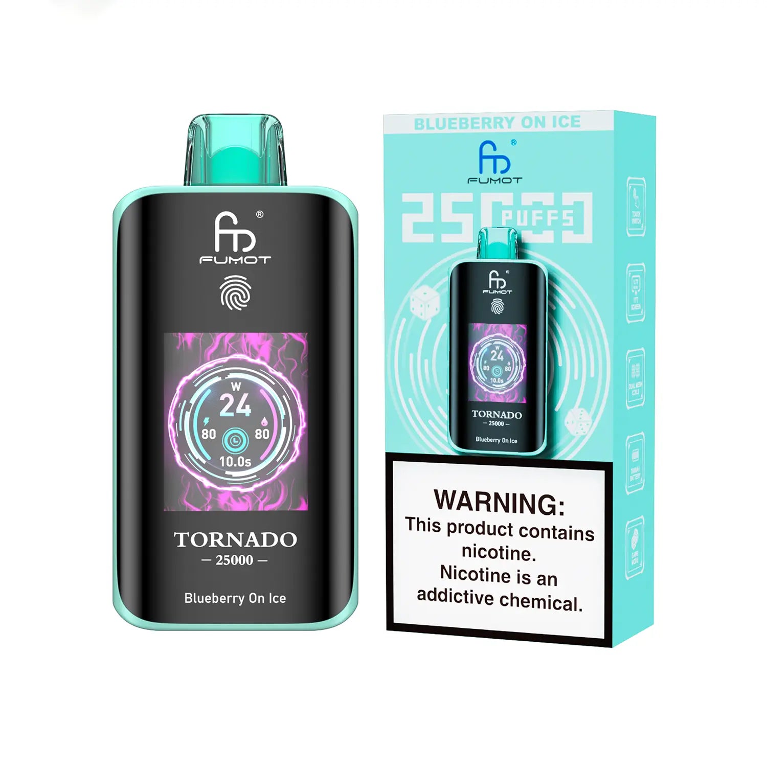 Fumot Tornado Vape 25000 - Blueberry On Ice