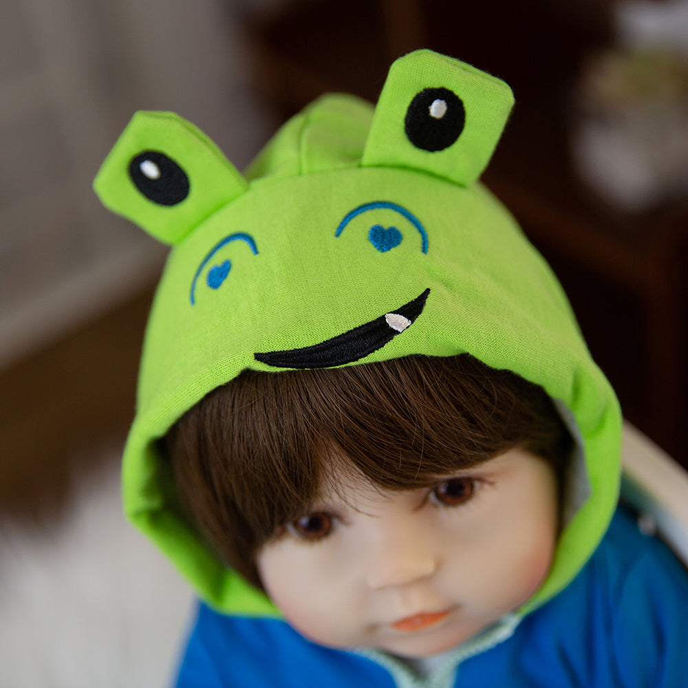 Kuaiyou Reborn Baby Dolls Realistic Handmade Soft Body 22" Silicone Limbs Toddler Gift Sets