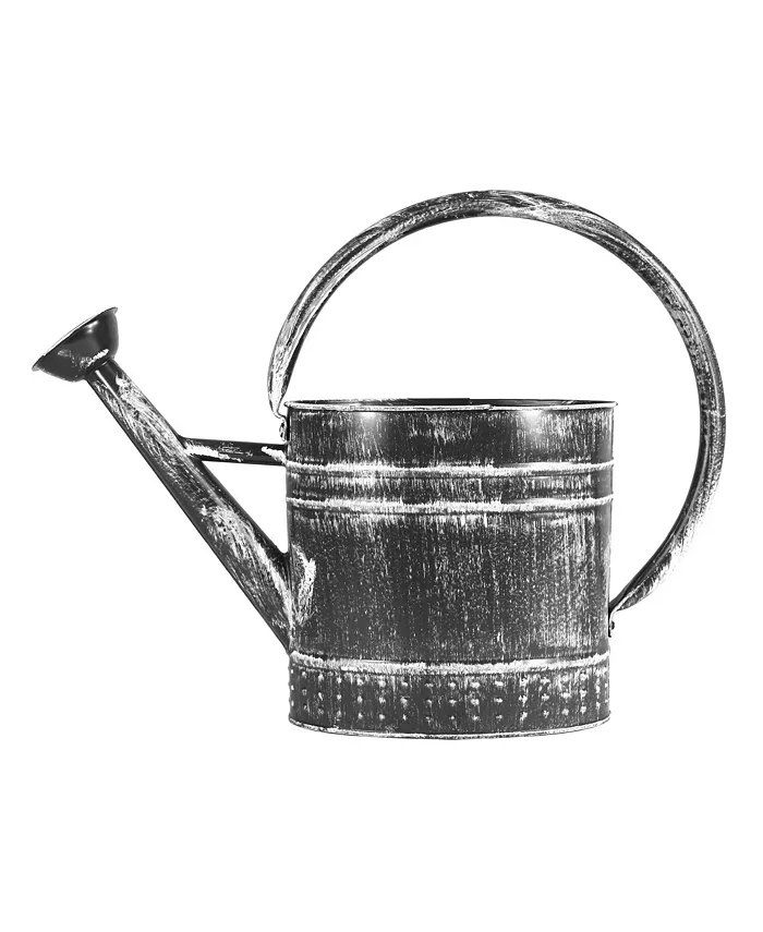 Gardener's Select Gardener Select Farmhouse Watering Can Antique Black， 0.92 Gallons