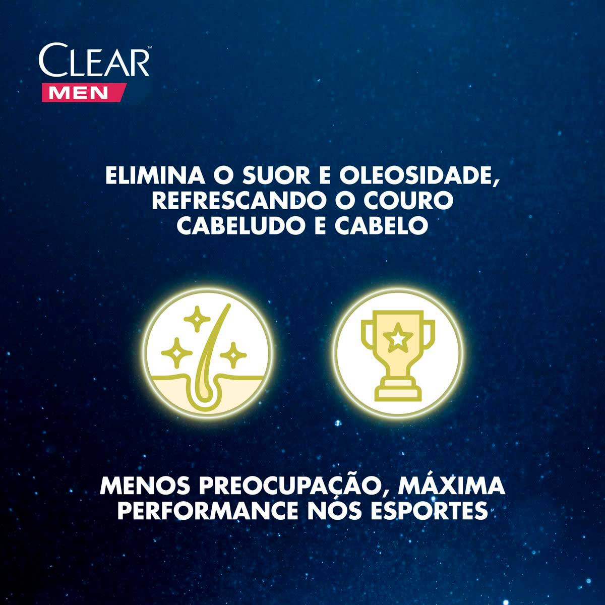 Shampoo Anticaspa Clear Men Sports Limpeza Profunda 200 ml