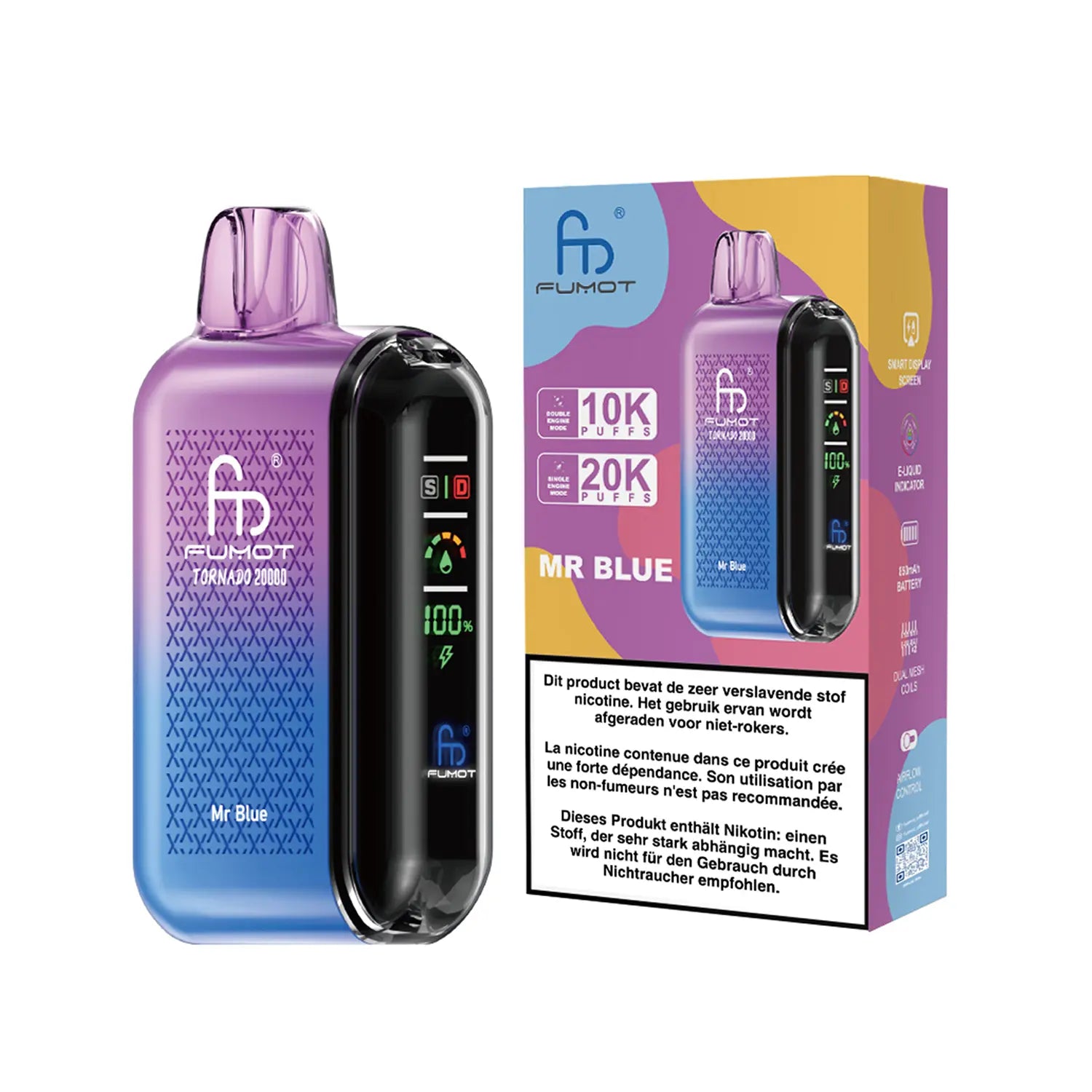 Fumot Tornado Vape 20000 - Mr. Blue