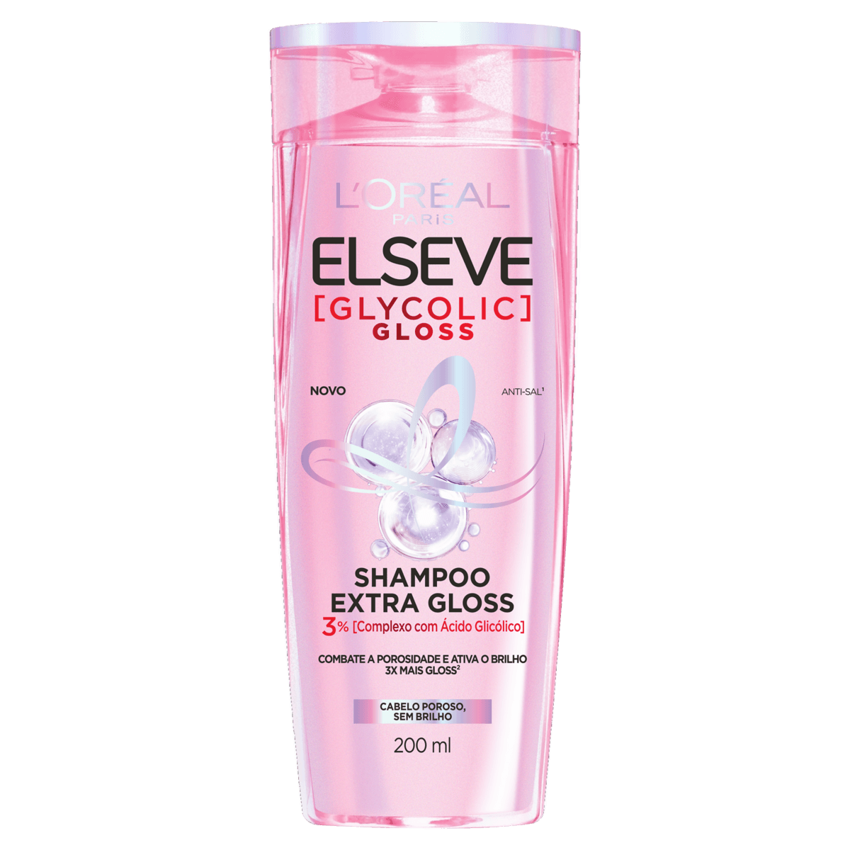 Shampoo L'oreal Paris Elseve Glycolic Gloss Frasco 200ml