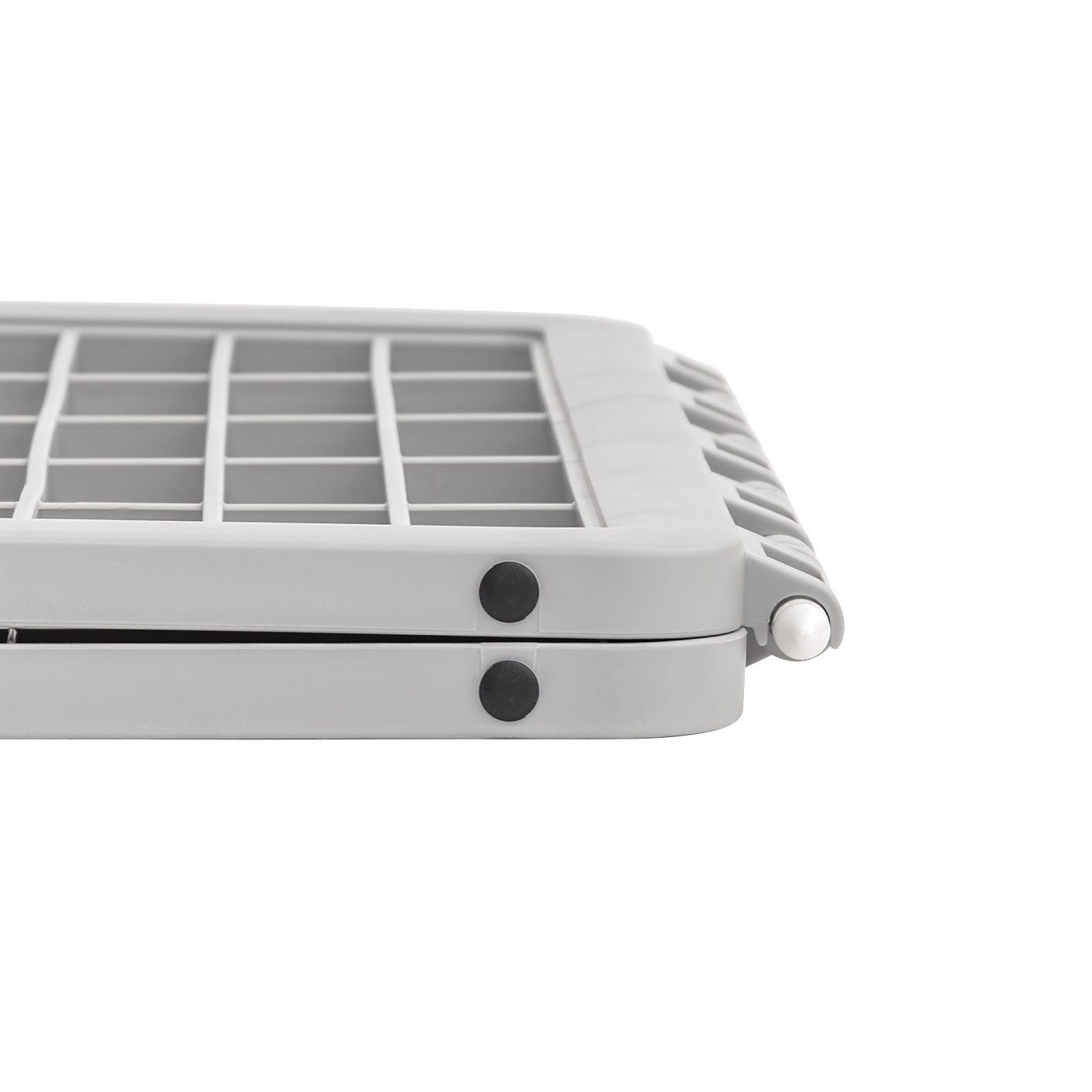 IRIS USA， 24'' 4 Panel Plastic Exercise Pet Playpen with Door， Gray