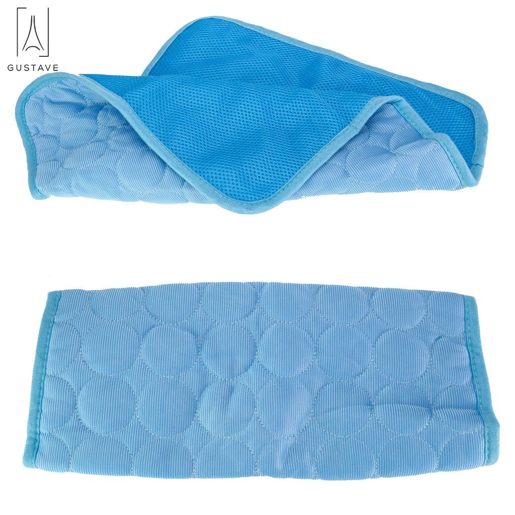Gustave Pet Cooling Mat for Kennel Sofa Car Seats Dog Cat Bed Mattress Ice Silk Material Dissipates Heat Self Cooling Pad 
