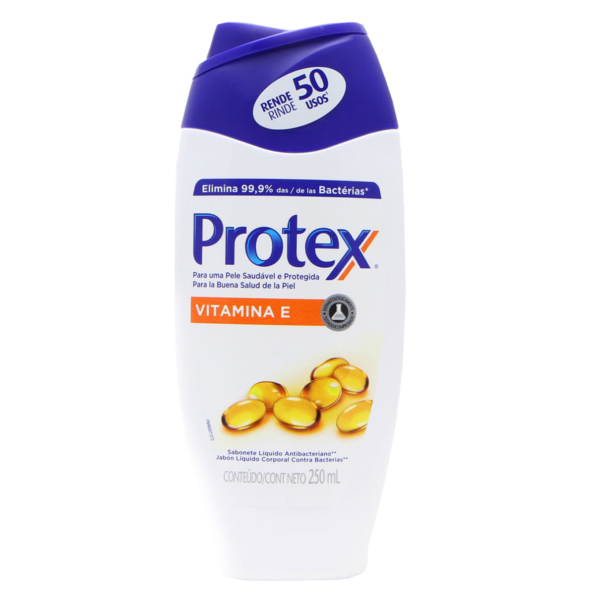 Sabonete Liquido Antibacteriano para Corpo Protex Nutri Protect Vitamina E 250ml