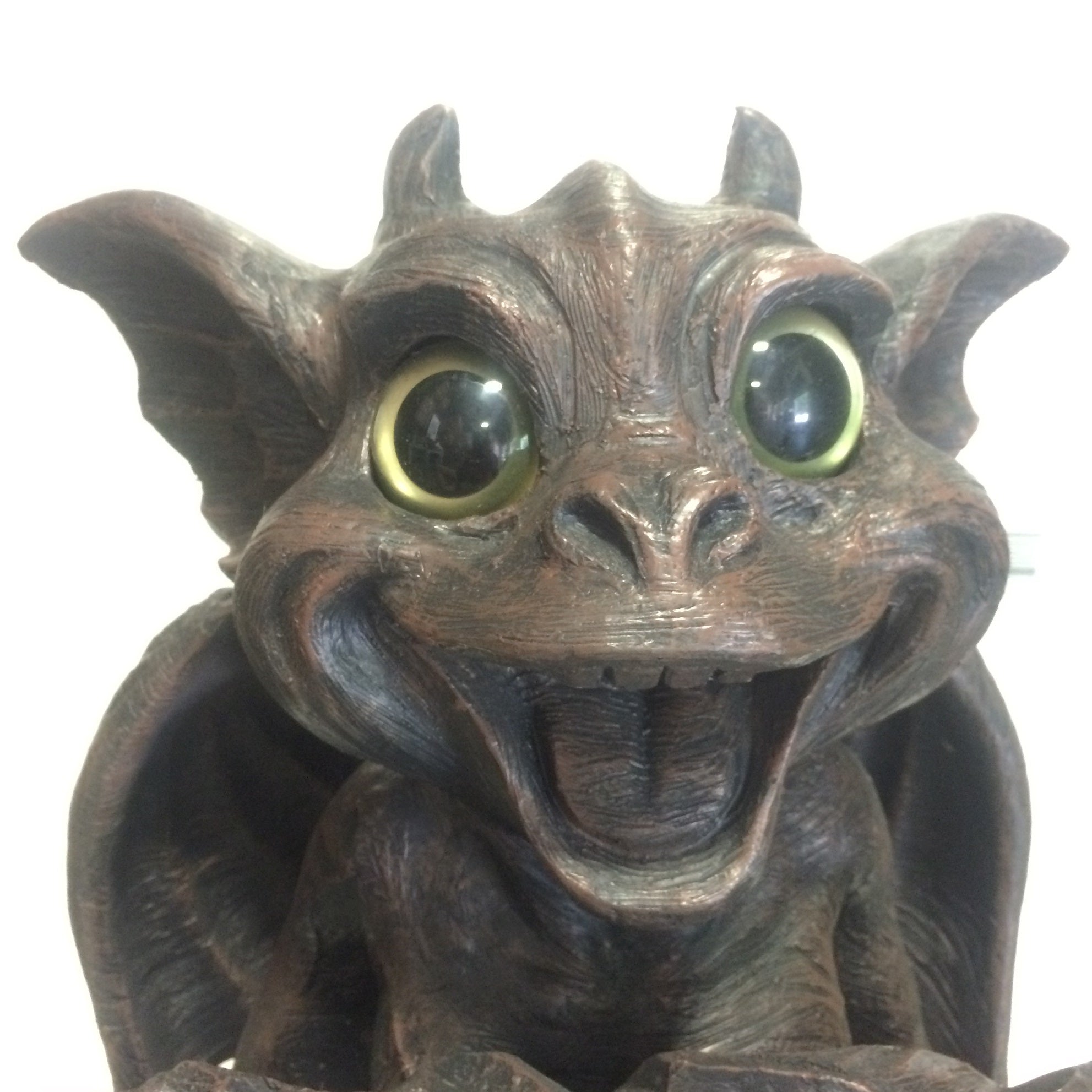 Homestyles Gargiggles Big Sister "Natasha" Gargoyle Holding "WELCOME" Sign Gothic Garden and Holiday Statue Decoration 13"H