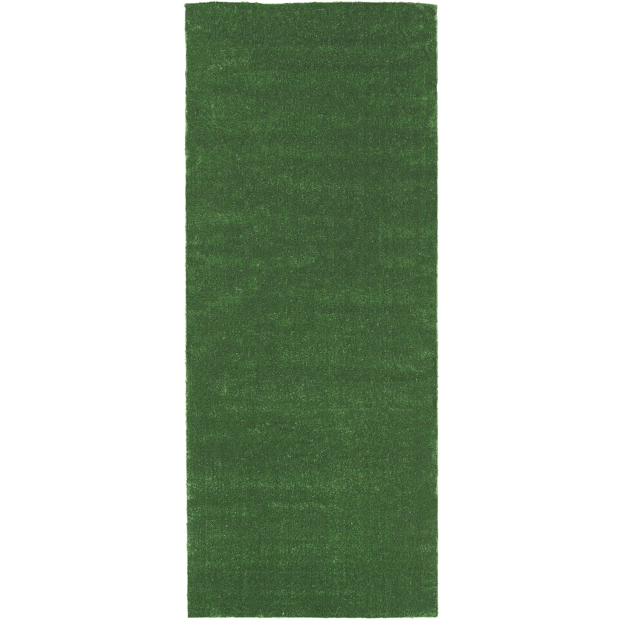 Sweet Home Stores Meadowland Waterproof Solid Grass 3x7 Indoor/Outdoor Artificial Grass Runner Rug, 2'11" x 7'3", Green