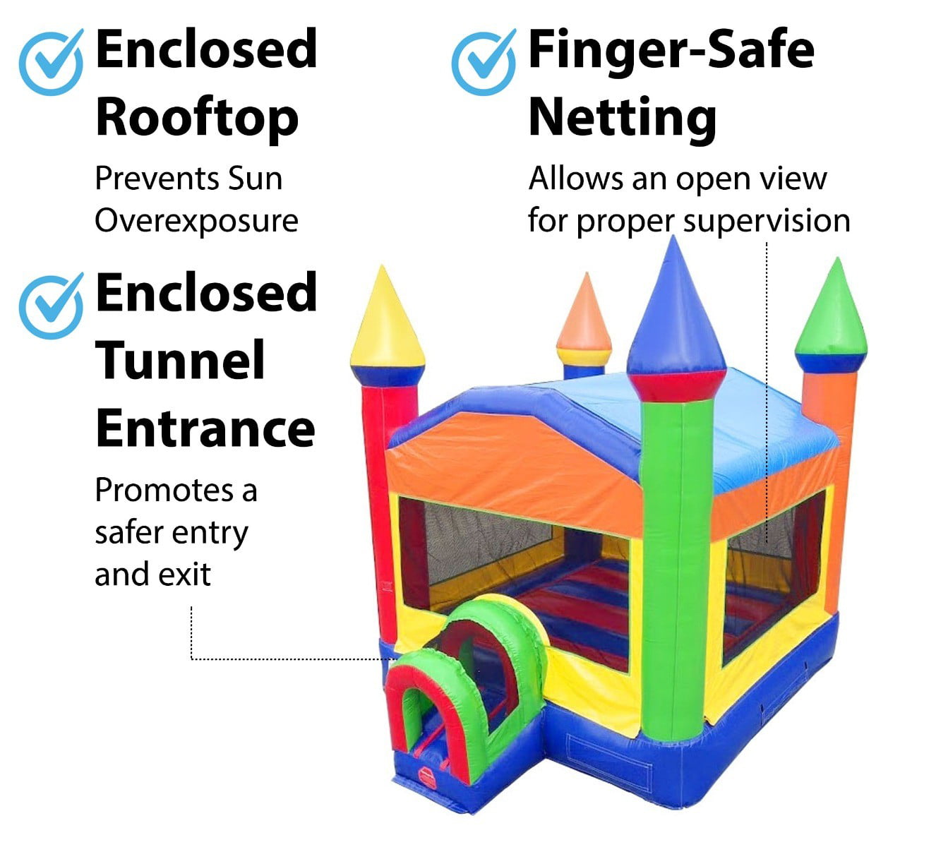 TentandTable Rainbow Commercial Inflatable Trio