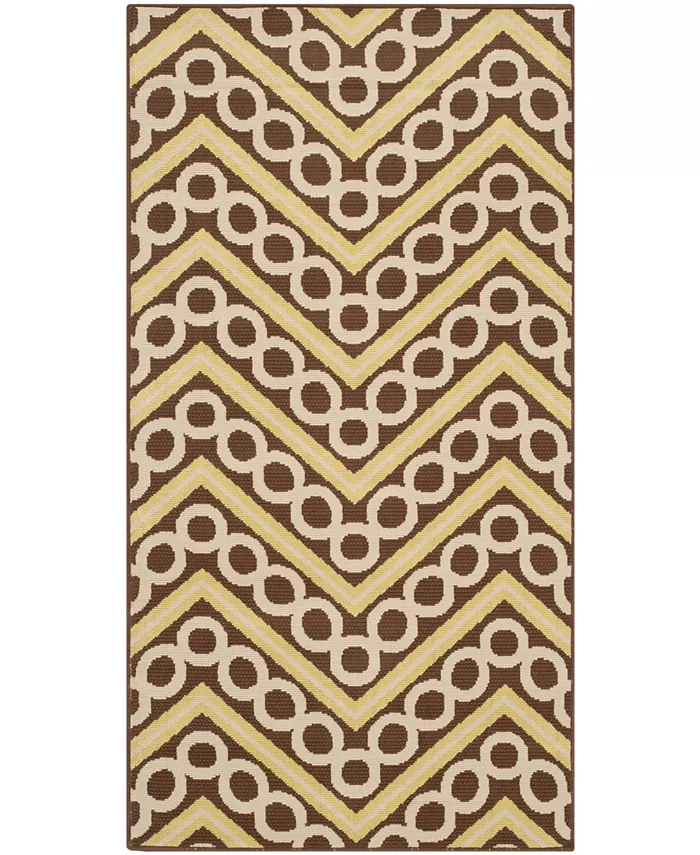 Safavieh Hampton Brown and Ivory 2'7