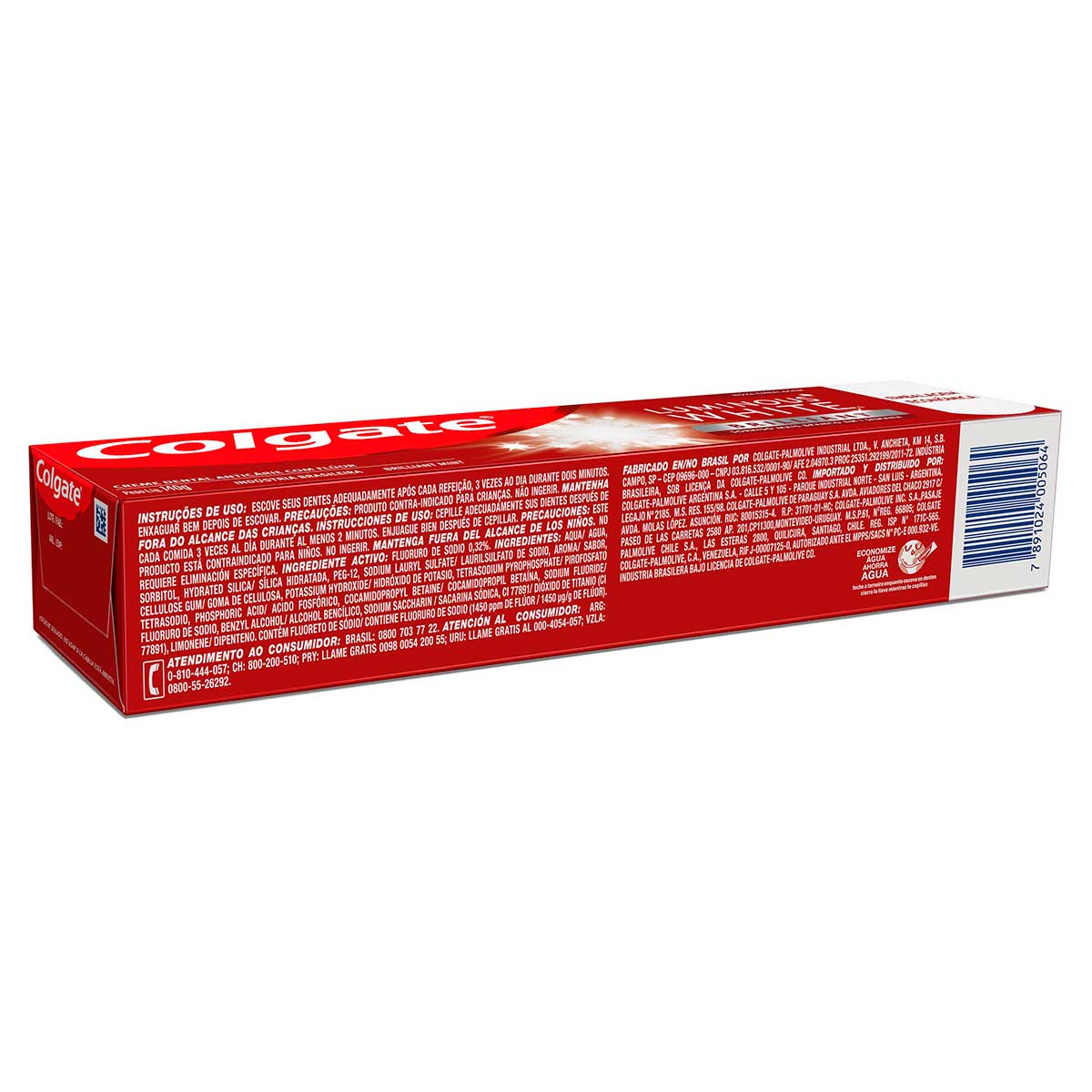 Creme Para Clareamento Dental Colgate Luminous White Brilliant Mint 140g