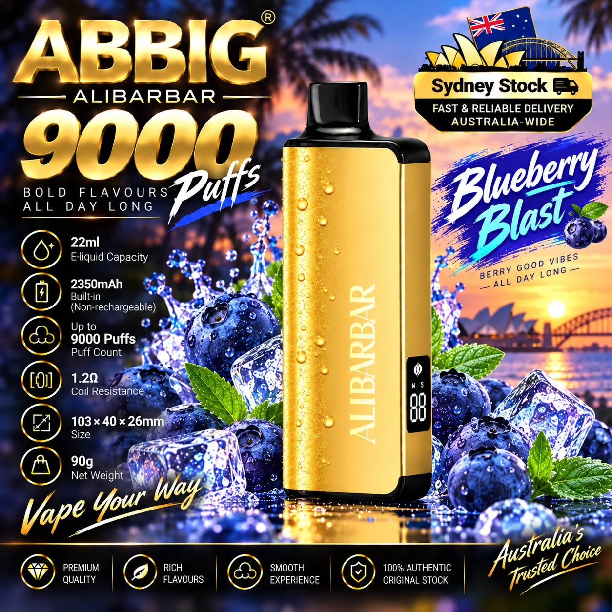 🎉Alibarbar ABBIG 9000  ( Sydney Stock 🚚 )