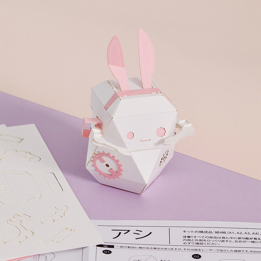 ROBOTRY Moving Paper Robots Making Kit， Assi | Slider - Learn Very Basic 5 Robot Mechanisms