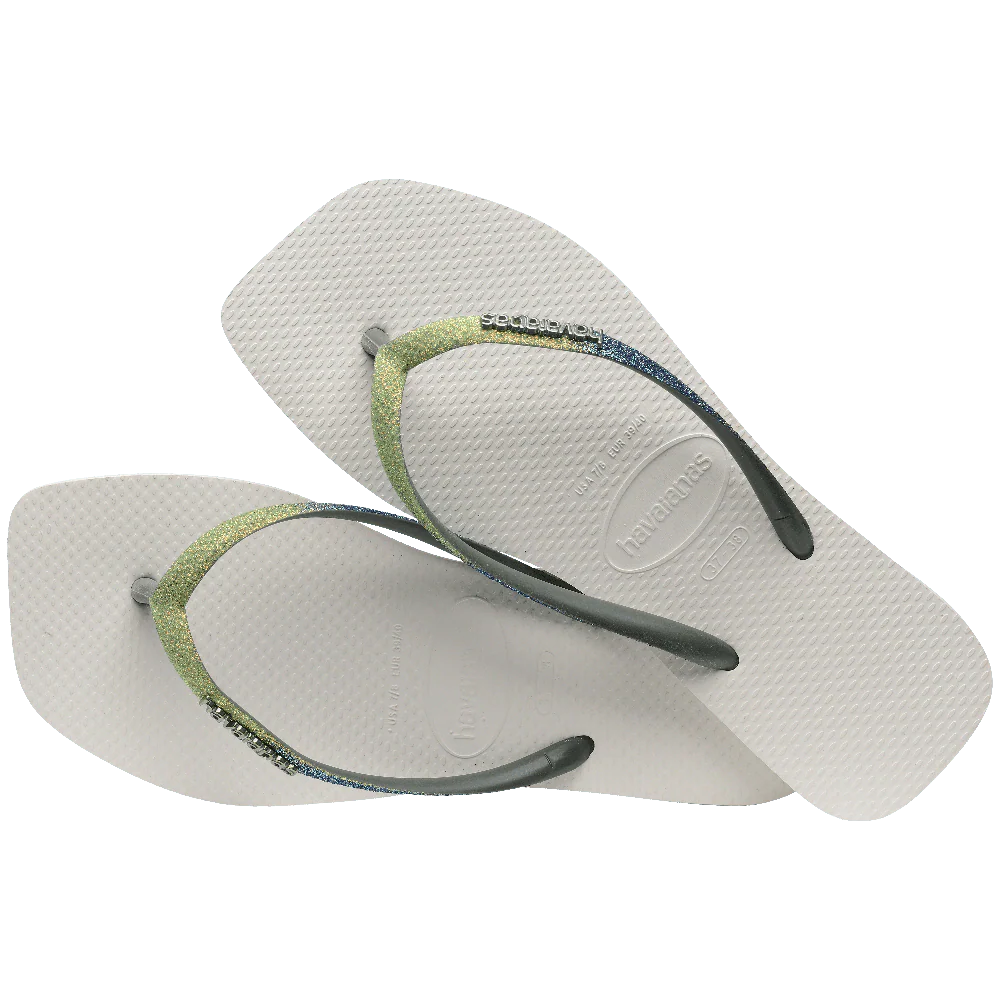 Chinelo Havaianas Slim Square Glitter Mix