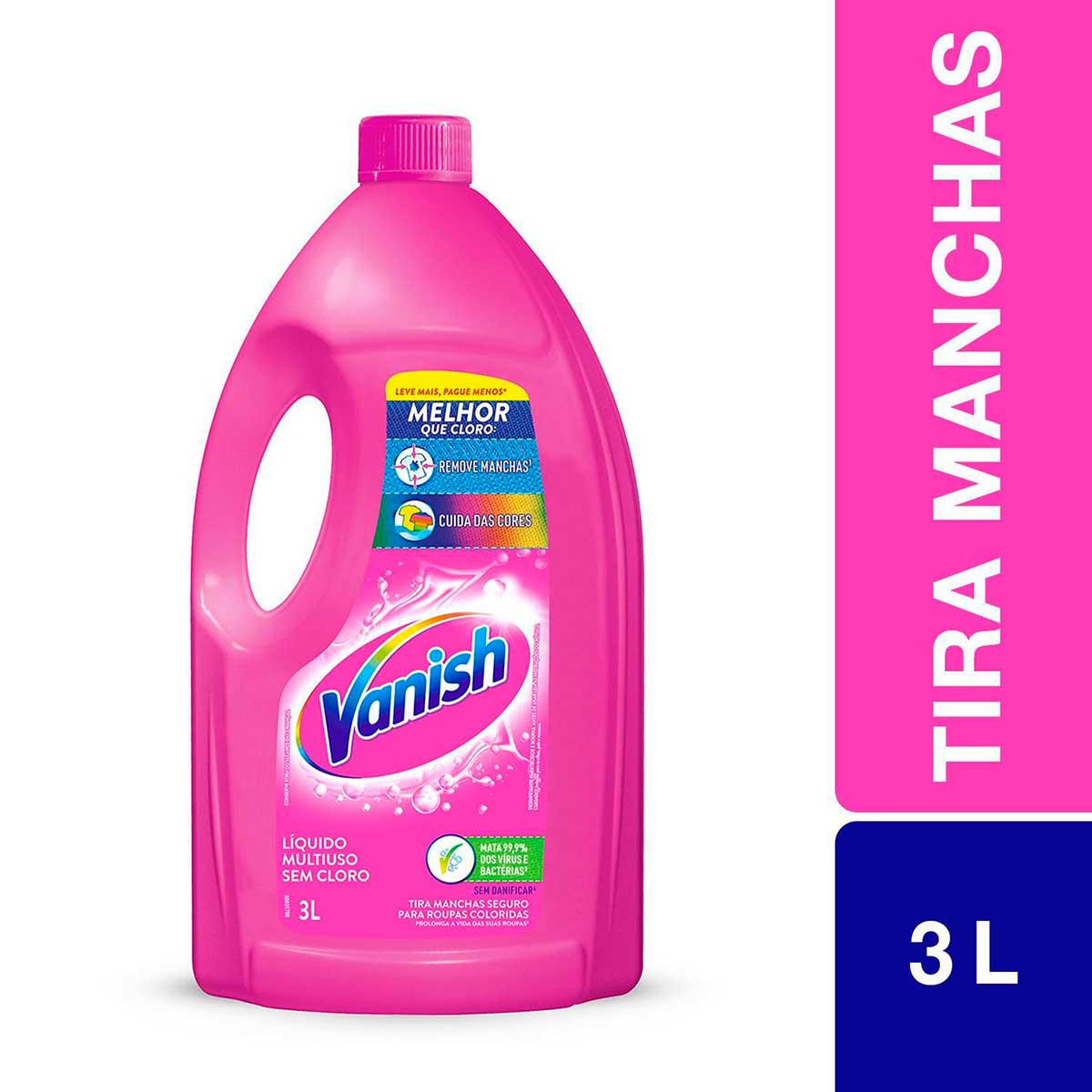 Tira Manchas em Gel Vanish Multiuso para roupas coloridas 3L