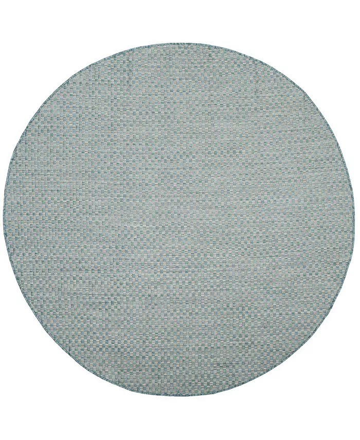 Safavieh Courtyard Light Blue and Light Gray 6'7