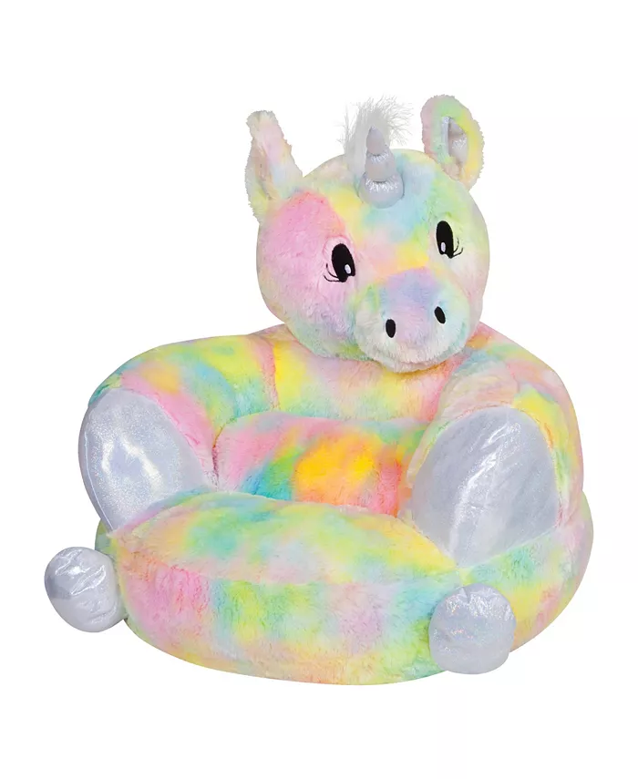 Trend Lab Children's Plush Rainbow Unicorn Character Chair