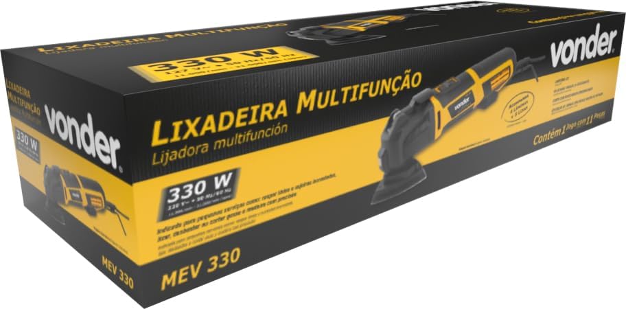 Vonder, Lixadeira Multifun??o, 330 W, Mev 330, 220 V~.