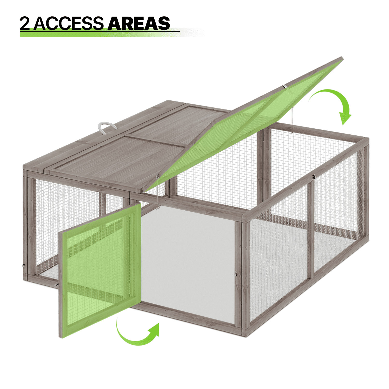 Magshion Chicken Coop Rabbit Hutch， 45.5