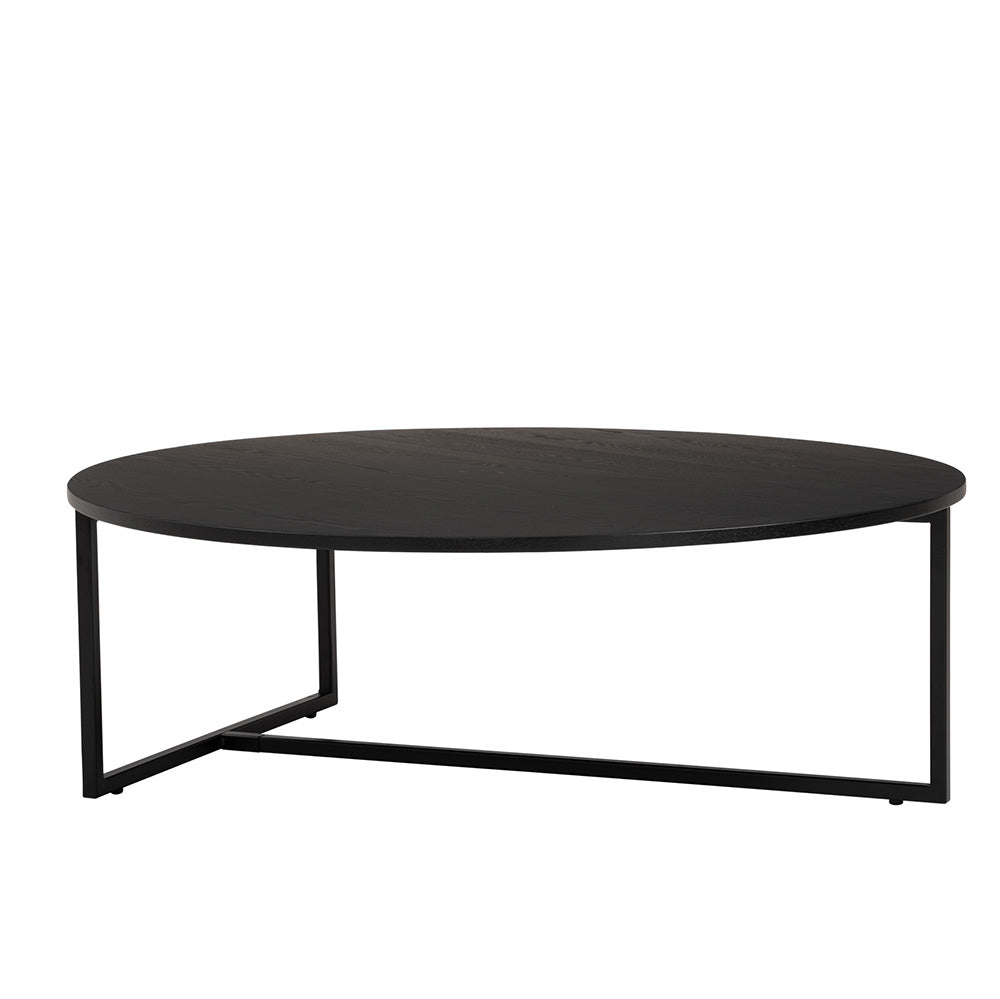 TURNER Round Coffee Table 100cm - Black