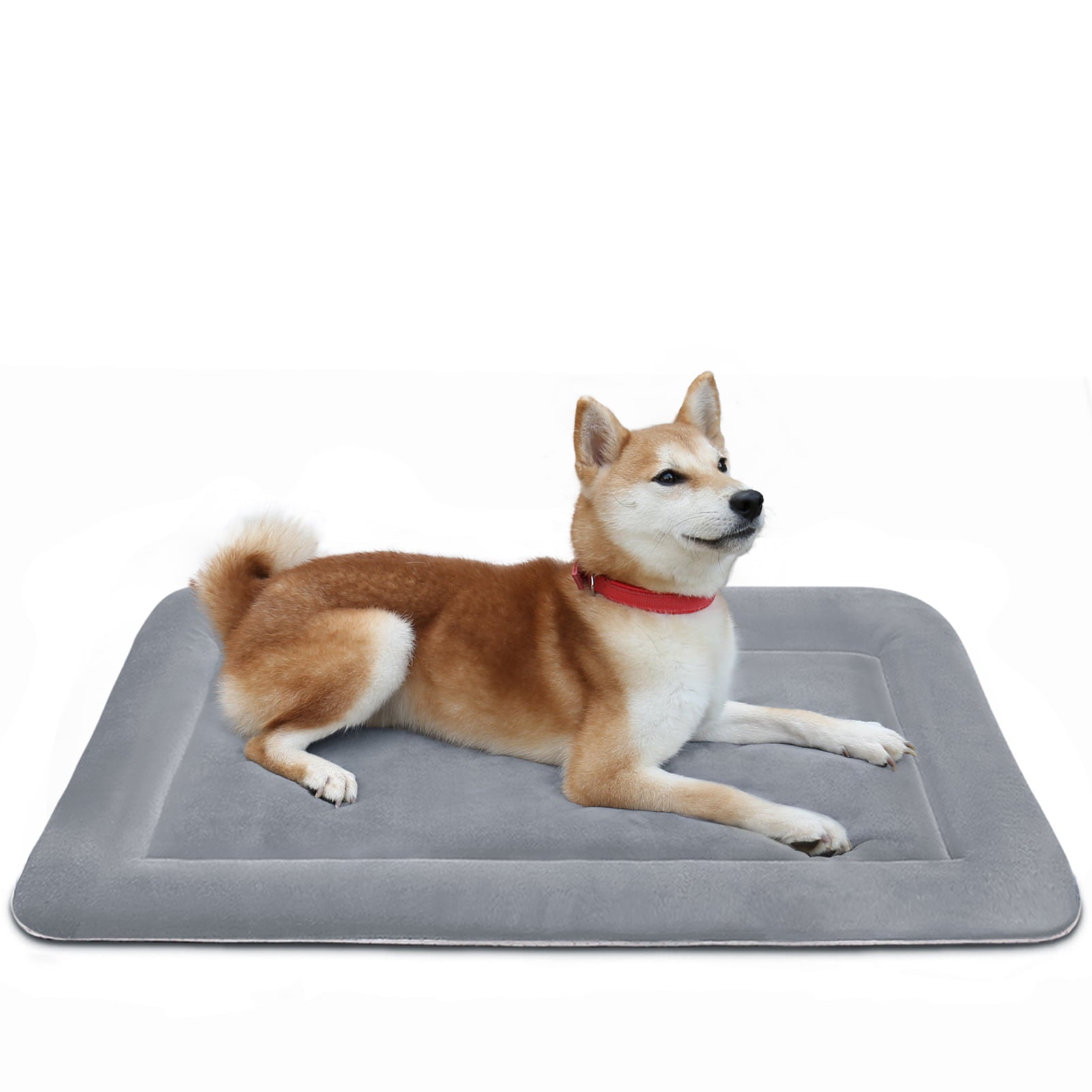 Hero Dog Large Dog Bed Crate Mat 35 in Washable Pet Beds Soft Dog Mattress Anti-Slip Kennel Mats (Gray)