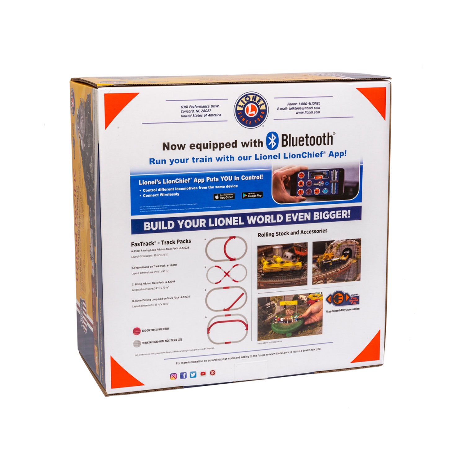 Lionel Union Pacific Flyer Electric O Gauge Model Train Set with Remote and Bluetooth Capability