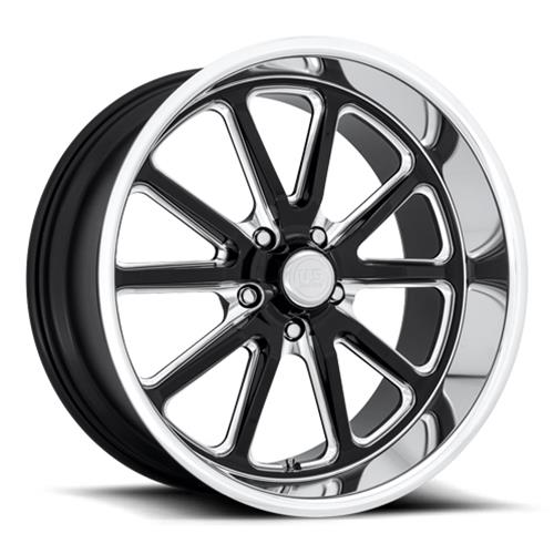 U.S. Mags U11717806145 U.S. Mags Rambler U117 Black with Diamond Cut Lip Wheels