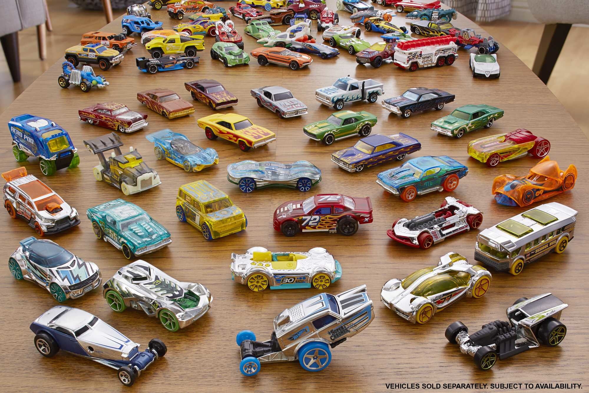 Hot Wheels 1:64 Scale Toy Cars and Trucks， 36-Pack (Styles May Vary)