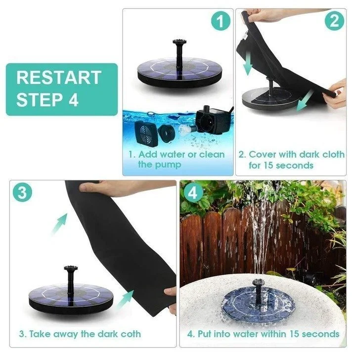 (Summer Sale- SAVE 48% OFF) Solar-Powered Bird Fountain Kit (Buy 2 get