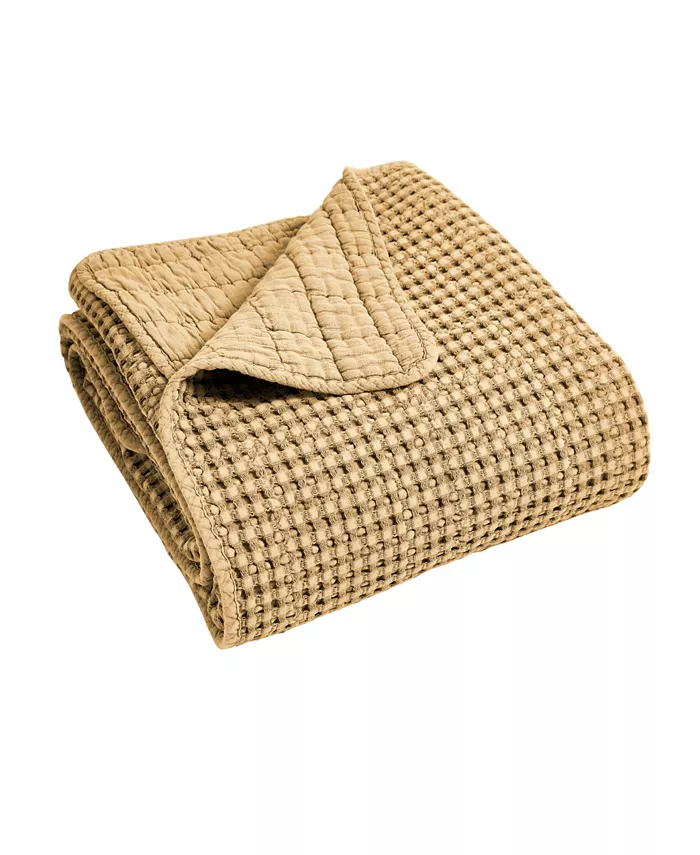Levtex Home Mills Waffle Quilted Reversible Throw， 50