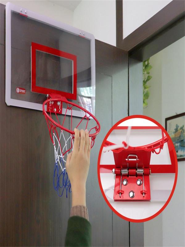 Oalirro Mini Basketball Hoop for Door - 16 x 12 Inch Bedroom Basketball Hoop Indoors Set