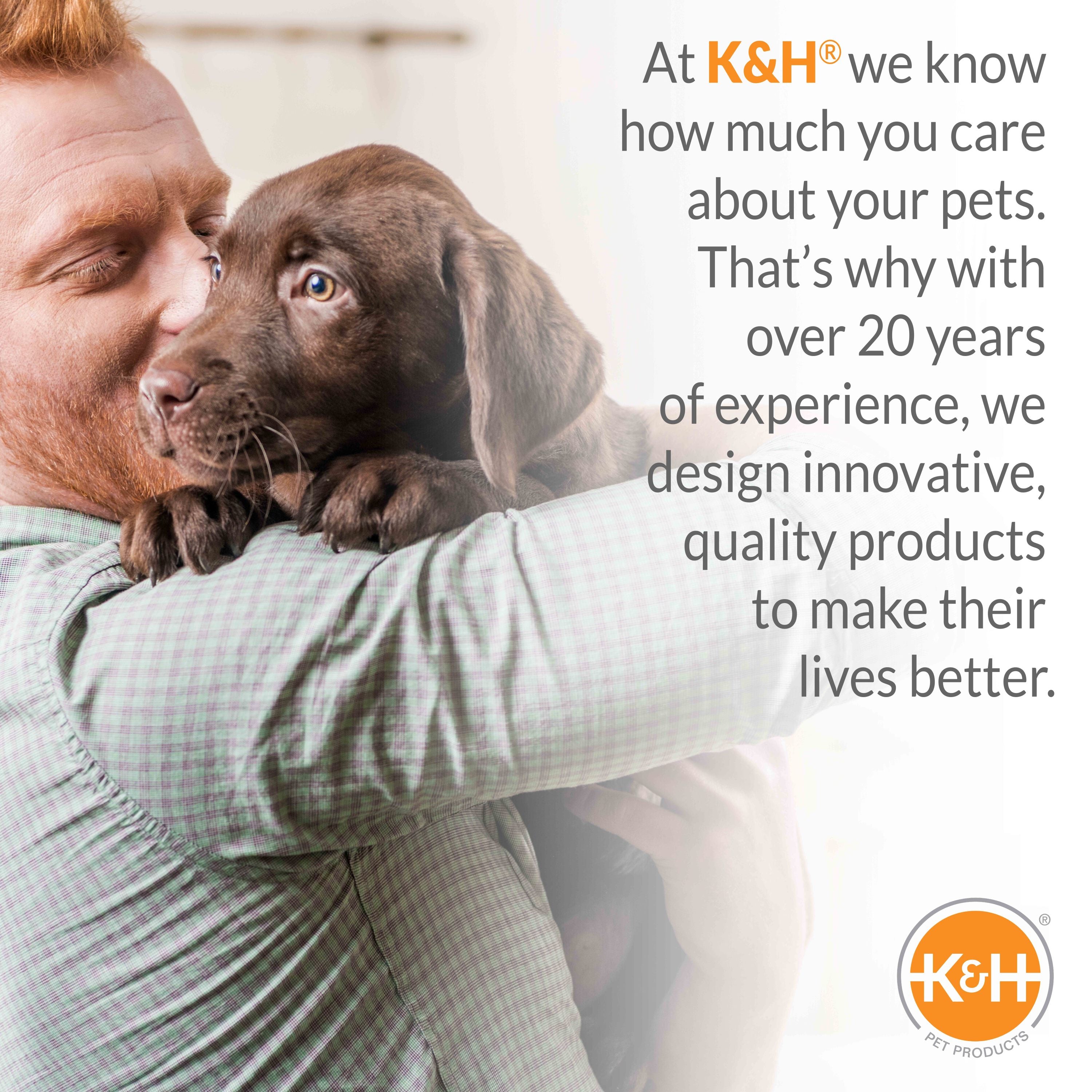 KandH Pet Products Superior Orthopedic Dog Bed Navy/Paw Large 35 X 46 Inches