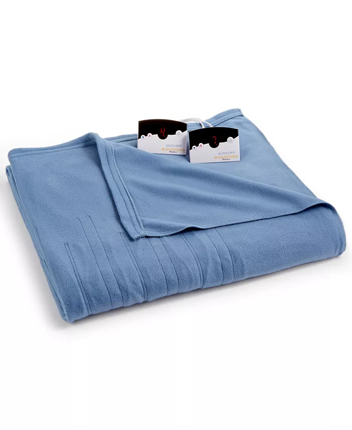 Biddeford Comfort Knit Fleece Electric Twin Blanket， Created For Macy's