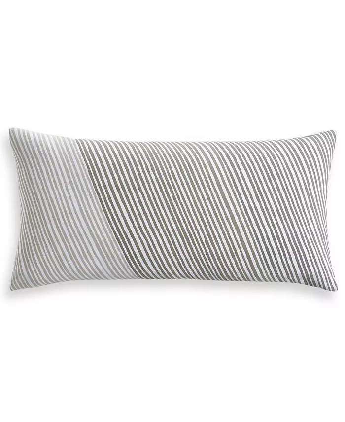 Charter Club Diagonal Stripe Decorative Pillow， 12