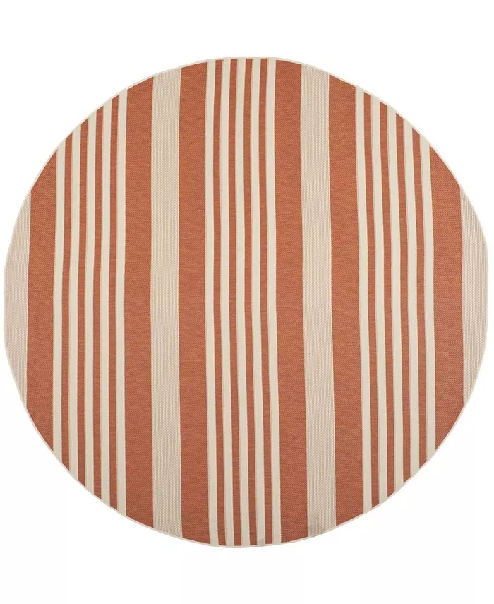 Safavieh Courtyard Terracotta and Beige 7'10