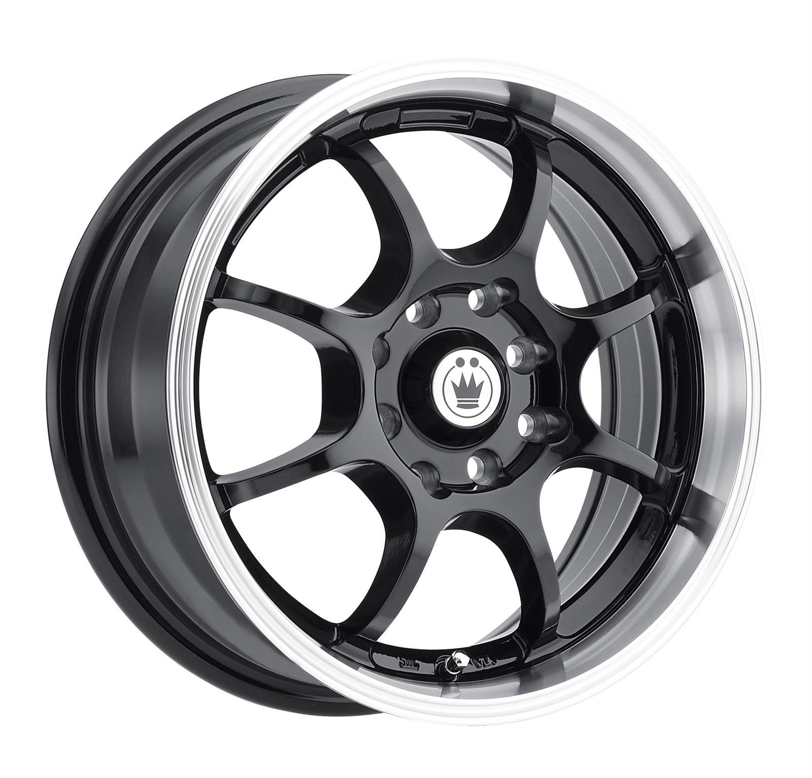 Konig Wheels LI46D04385 Konig Lightning Gloss Black Wheels with Machined Lip