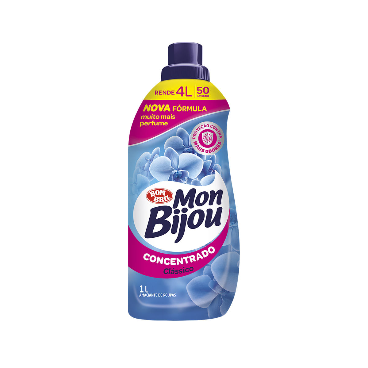 Amaciante de Roupas Mon Bijou Concentrado Classico 1L