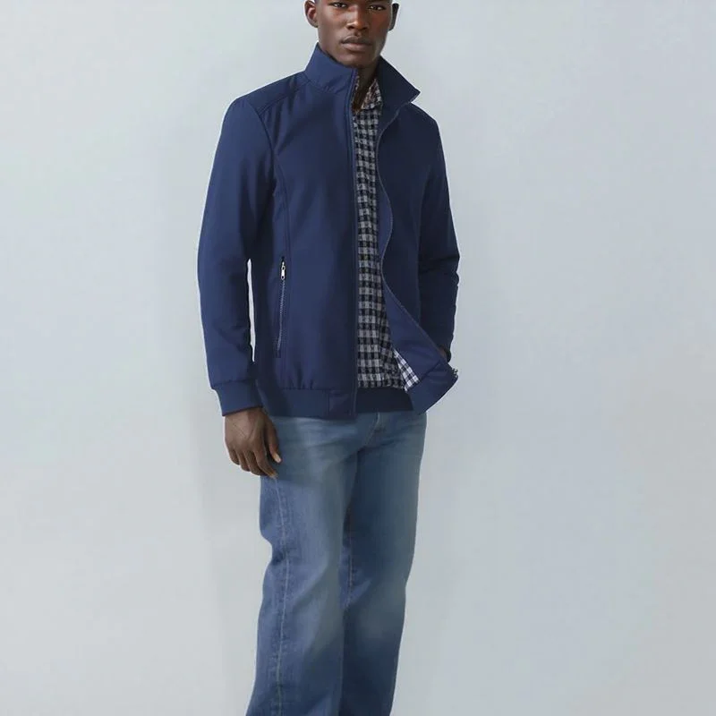 Jaqueta Lancaster™ com Forro Xadrez em Padrão Inglês / Sofisticação Casual para Homens de Bom Gosto!