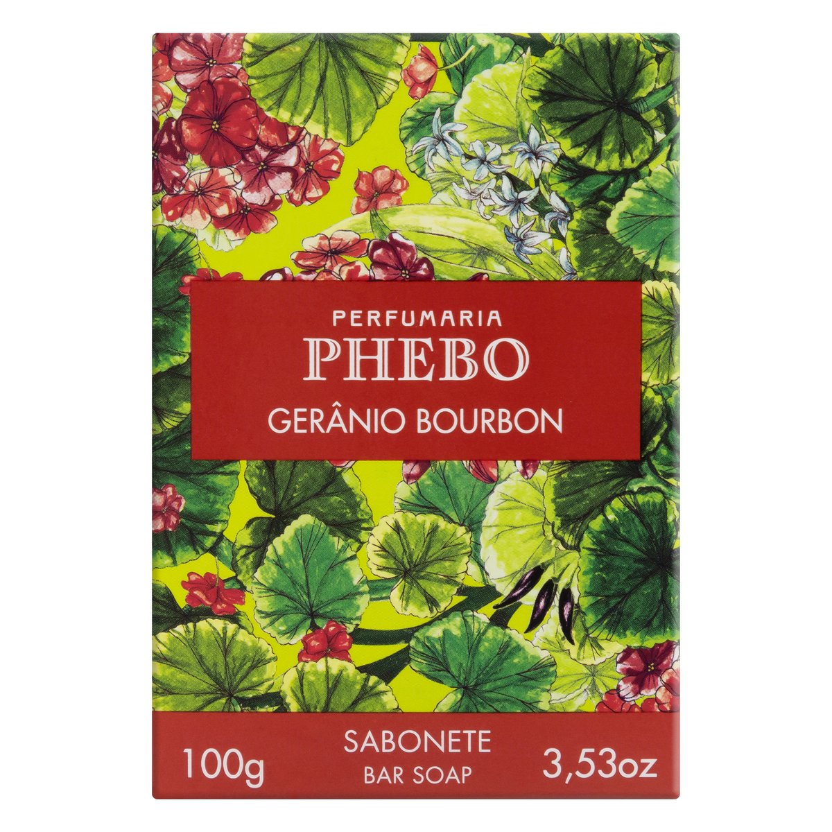 Sabonete em Barra Geranio Bourbon Caixa Phebo 100 g