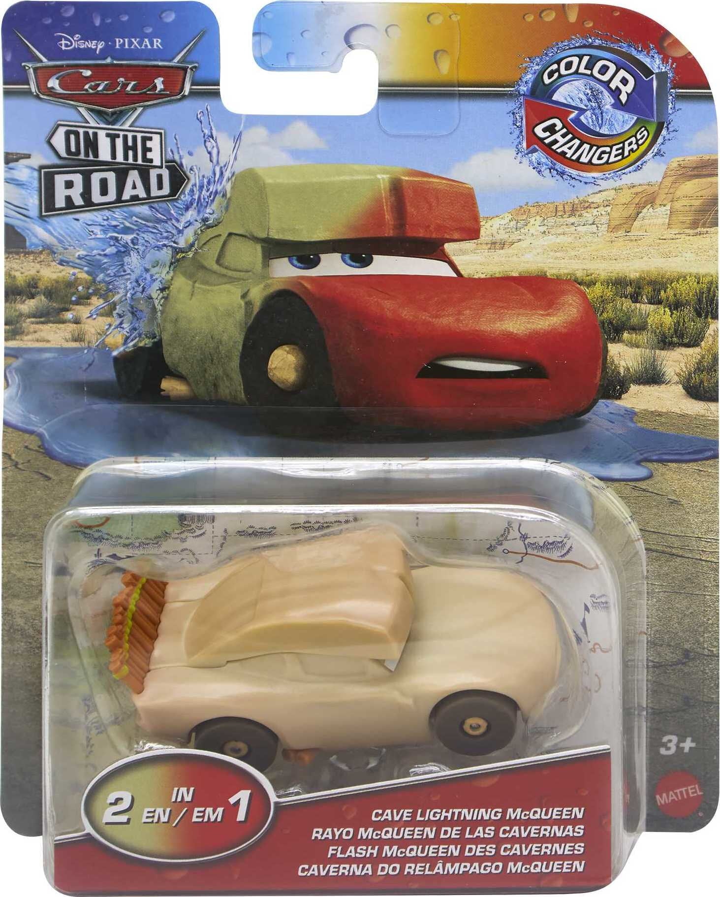 Disney and Pixar Cars On The Road Color Changers Cave Lightning McQueen Toy Car in 1:55 Scale